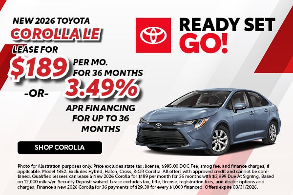 NEW 2026 TOYOTA COROLLA